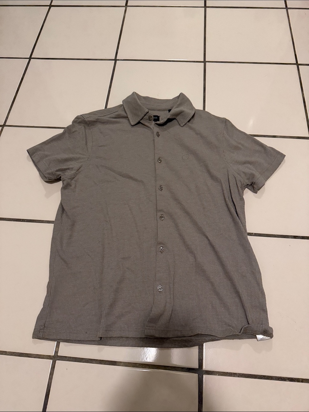 Buffalo David Bitton Men's Short-Sleeve Button-Down Shirt in Gray
